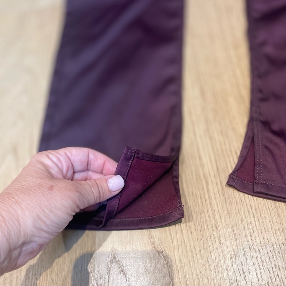 Cranberry Satin Pants - Picture 6 of 7